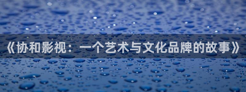 小小影视下载教程：《协和影视：一个艺术与文化品牌的故事》